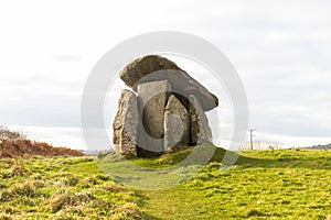 Trethevy Quoit megalithic tomb in Cornwall