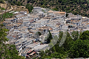 Trevelez, beautiful white village, high in the mountains of the Alpujarras, the highest village in Spain.