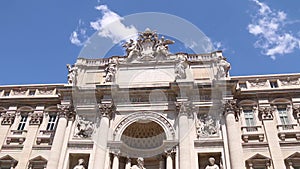 Trevi fontain  with beautiful blue sky