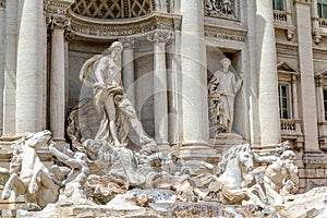 Trevi fountain details at Roma