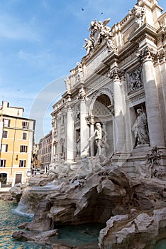 Trevi Fountain in the early morning - Rome, Italy