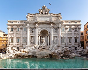 Trevi Fountain in the early morning - Rome, Italy