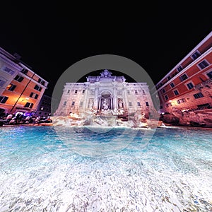 Trevi Fountain in the evening, Rome, Italy