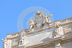 Trevi fountain historical building Rome Italy