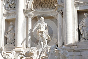 Trevi fountain historical building Rome Italy