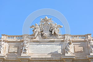 Trevi fountain historical building Rome Italy