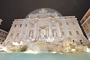 Trevi fountain historical building Rome Italy