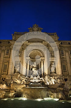 Trevi Fountain at Night