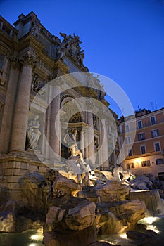 Trevi Fountain at Night