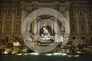 Trevi Fountain at Night