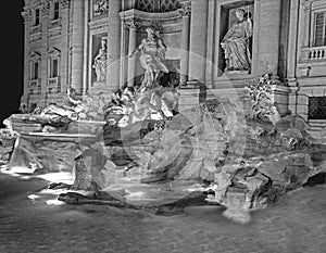 The Trevi Fountain at night, Rome