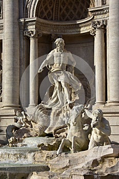 Trevi Fountain Oceanus god