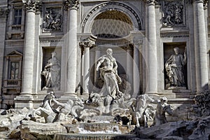 The Trevi Fountain, Oceanus, hippocamp photo