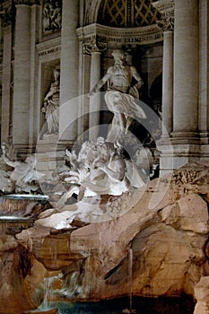Trevi fountain, Rome detail