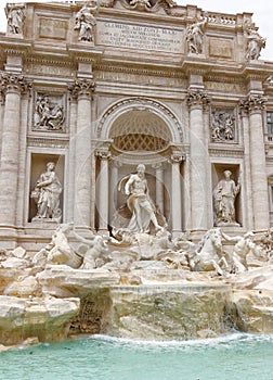 The Trevi fountain in Rome photo