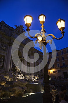 Trevi Fountain in Rome, Italy.