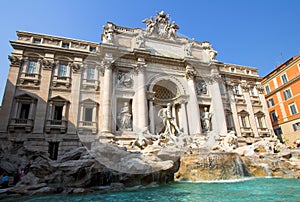 Trevi fountain in Rome, Italy