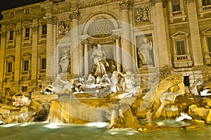 Trevi fountain in Rome - Italy