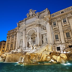 Trevi Fountain, Rome - Italy photo