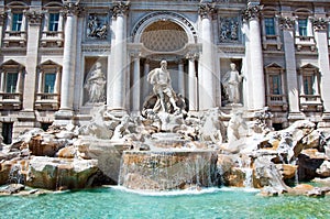 Trevi Fountain in Rome, Italy.