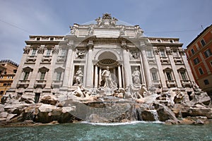 Trevi fountain, rome, italy