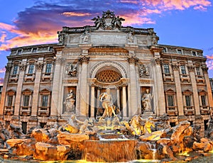 Trevi Fountain, Rome. Italy.