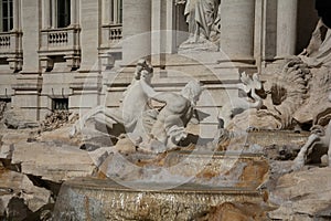 Trevi Fountain's Symbolic Guardians photo