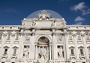 Trevi Fountain's Symbolic Guardians photo