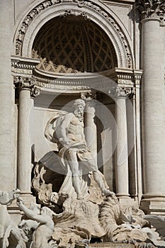 Trevi Fountain's Symbolic Guardians photo