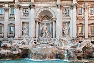 The Trevi fountains in Rome, Italy IV.
