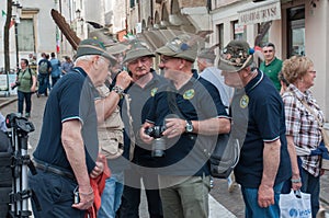 TREVISO, ITALY - MAY 13: national assembly of the italian veterans alpine troops