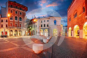 Treviso, Italy at sunrise.