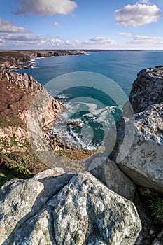 Trewavas head near Rinsey cornwall england uk photo