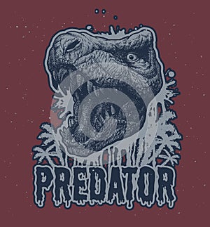 Trex Dinosaur Vector background.