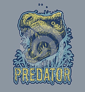 Trex Dinosaur Vector background.