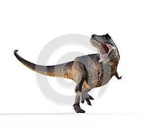 Trex white on white background