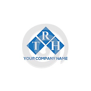 TRH letter logo design on white background. TRH creative initials letter logo concept. TRH letter design photo