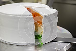 Tri Color layered Sliced sponge cake Independence Day Speci - Independence Day/Republic Day Special 15th August/26th January India