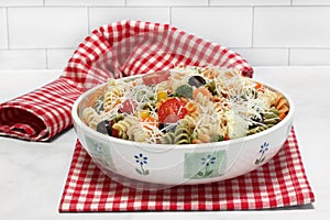 Tri Color Pasta salad