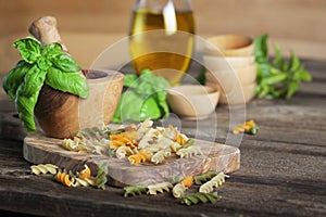 Tri-colored Pasta and Olive Oil