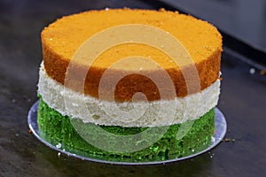 Tri Coloured Cake - Independence Day/Republic Day Special 15th August/26th January India