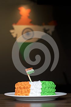Tri Coloured Cream Cake - Independence Day or Republic Day Special 15th August India