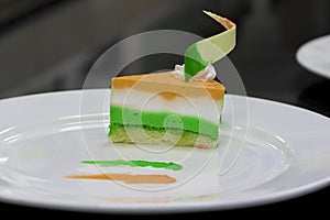Tri-coloured Layer Cheese Cake  Independence Day Special - 15th August India