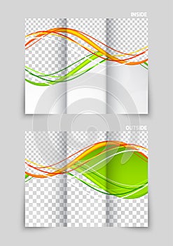 Tri-fold brochure template design