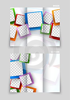 Tri-fold brochure template design