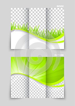 Tri-fold brochure template design