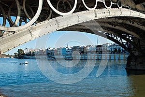 The Triana bridge on the Guadalquivir photo