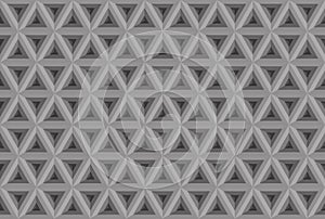 Triangl seamless pattern. Greyscale. Industrial texture, vector.