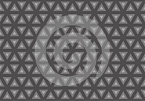 Triangl seamless pattern. Greyscale. Industrial texture, vector.