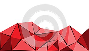 Triangle abstract background texture red color